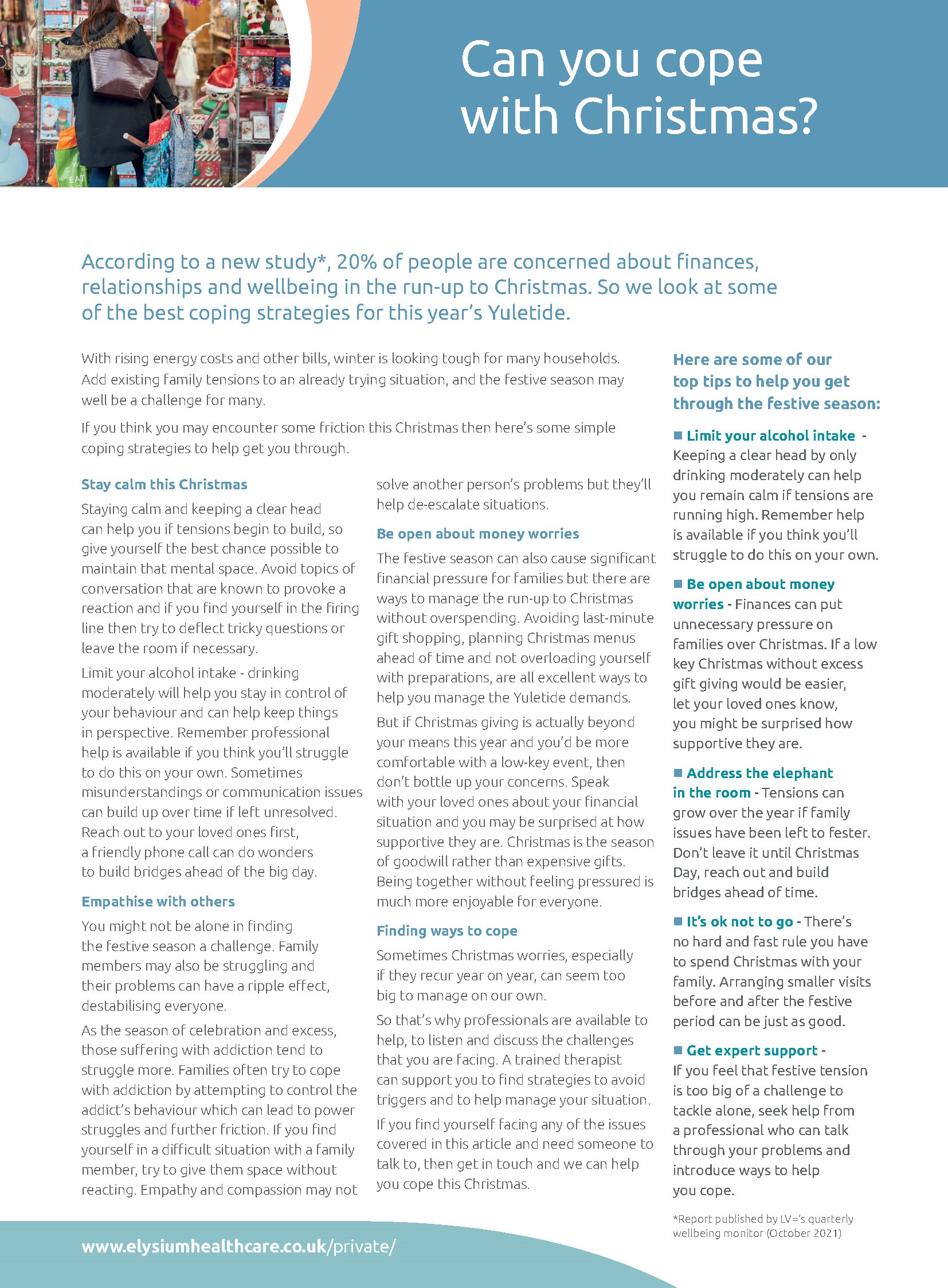 Can you cope this Christmas?