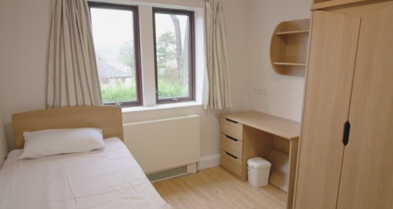 A typical bedroom at Three Valleys Hospital