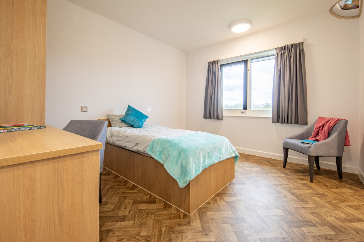 A typical bedroom at The Chimneys Clinic