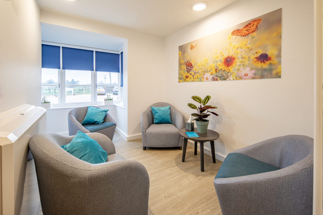 The Chimneys Clinic quiet room